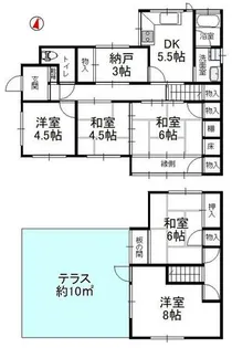 兵庫県相生市那波西本町【一戸建】の間取り