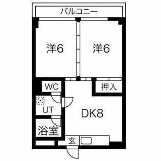 ヴィヴァーチェ千本【2階】の間取り