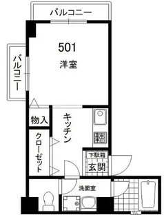 シティライフ六甲道Ⅲ【5階】の間取り