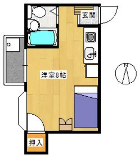 ホワイエ宮町【3階】の間取り