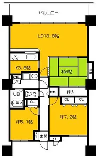 メディアス亀岡5番館【20階】の間取り