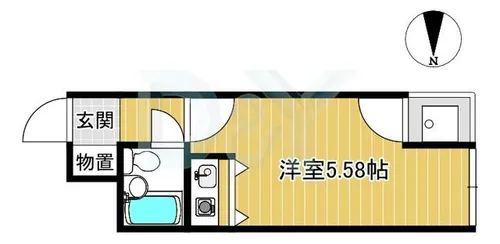 トライヤード【307号室】の間取り