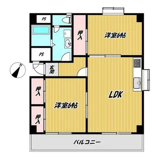 福岡県北九州市門司区旧門司1丁目【マンション】の間取り