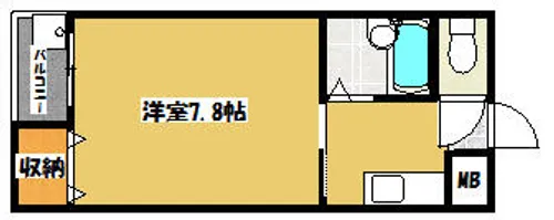 エストゥディオ【2階】の間取り