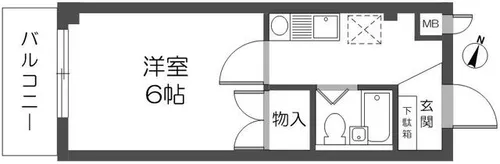 アマーレ北野【101号室】の間取り