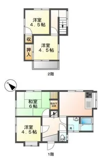 福岡県北九州市八幡西区大膳1丁目【一戸建】の間取り