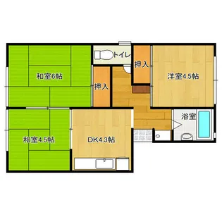 福岡県京都郡苅田町大字馬場【アパート】の間取り