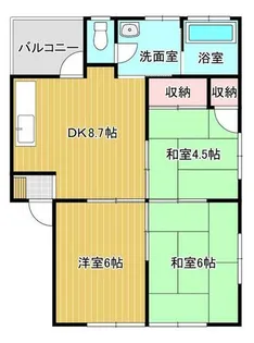 サンライフ垣生【202号室】の間取り