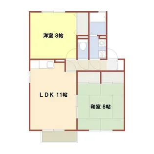 セジュールヒルトップ【2階】の間取り