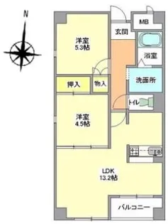 セントポーリアⅡ【5階】の間取り