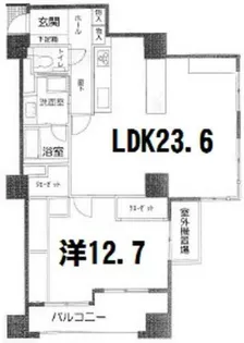 アトモスももち【904号室】の間取り