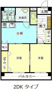 川端ビル【507号室】の間取り