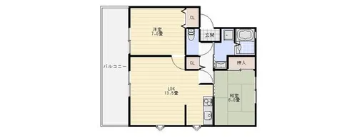 グレイスパル【A201号室】の間取り