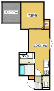 クリエオーレ常盤町【2階】の間取り