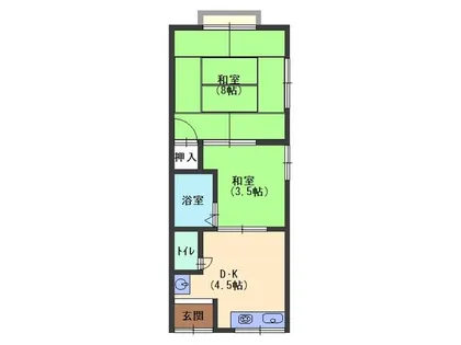 松田文化【201号室】の間取り