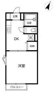 コーポラス友松【2階】の間取り