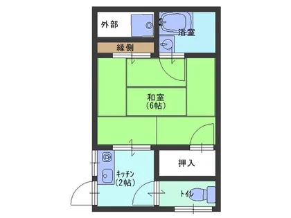 ハイム洛陽【101号室】の間取り
