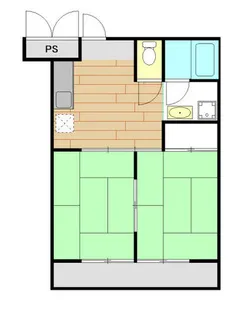 サンライズ勧修寺【205号室】の間取り