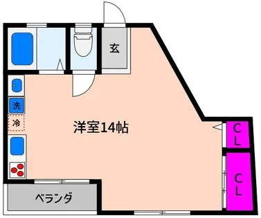 松原ハイツ【2階】の間取り