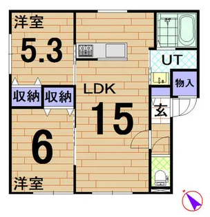 シュエット【101号室】の間取り