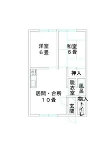 シティサイド花川【202号室】の間取り