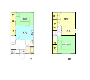 愛知県豊橋市西幸町字笠松【一戸建】の間取り