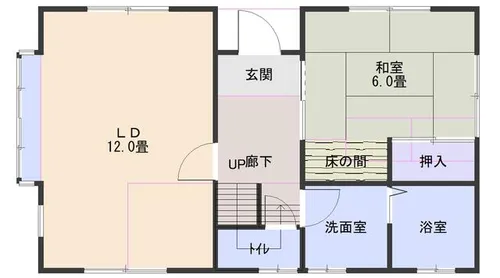 福岡県田川市千代町【一戸建】の間取り
