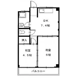 甲南木協ハイツ【2階】の間取り