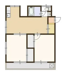 ニューエスコーポ B【1階】の間取り
