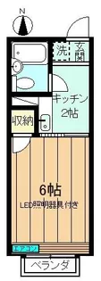 美邦ハイツ パートⅤ【2階】の間取り