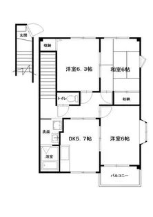 ハイステージFuji【2階】の間取り