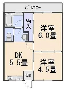 コーポ西口【2階】の間取り