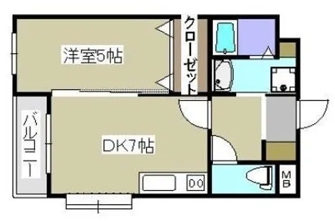 アンテスⅠ【1階】の間取り