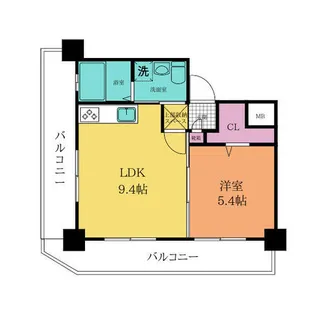 NO71オリエントトラストタワー【2階】の間取り