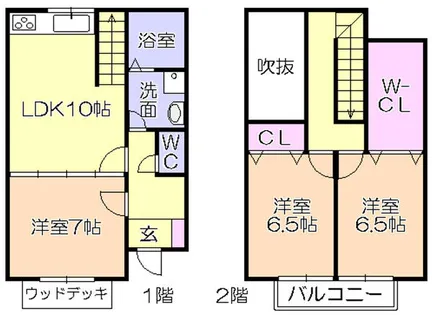 トロイメライⅡ【2号室】の間取り