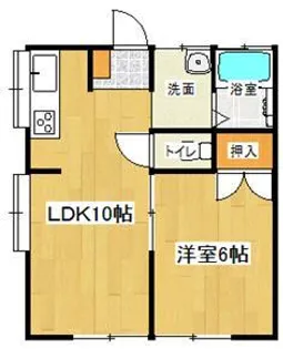 センチュリー合川【101号室】の間取り