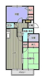 サンハイツ小森野A【21号室】の間取り