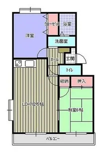 メゾン・ド・ミレニアムD【2階】の間取り