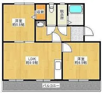 コンチェルト東合川Ⅱ【505号室】の間取り