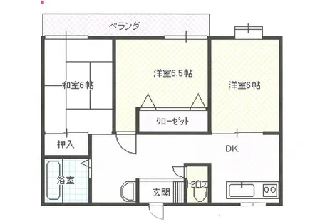 イムラマンション【206号室】の間取り