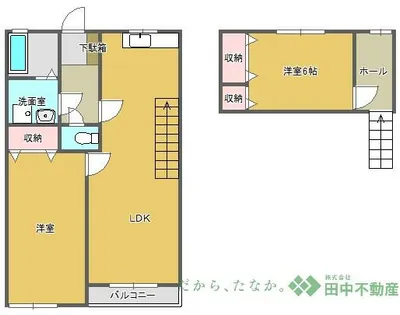 サンライズ上津Ⅱ【2階】の間取り