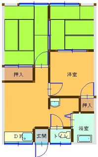 福岡県行橋市門樋町【アパート】の間取り