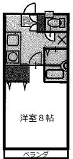 クワコーポ大正【102号室】の間取り