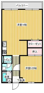 上富野黒瀬ビル【2階】の間取り