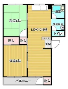 北九州スターハイツ【303号室】の間取り