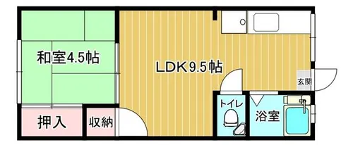 福岡県北九州市小倉北区上富野4丁目【アパート】の間取り