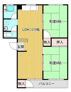 北九州スターハイツ【305号室】の間取り