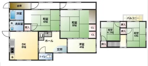 福岡県北九州市八幡東区荒手2丁目【一戸建】の間取り
