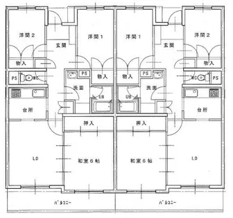 米の山アパート1【1F号室】の間取り