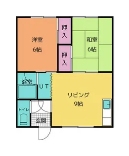 北海道岩見沢市九条西18丁目【アパート】の間取り